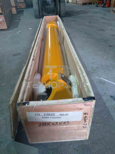 Гидроцилиндр ковша S436111 R360LC-7 без трубок Shimitsu для спецтехники 
