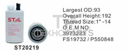 Фильтр топливный ST20219 STAL для спецтехники 
