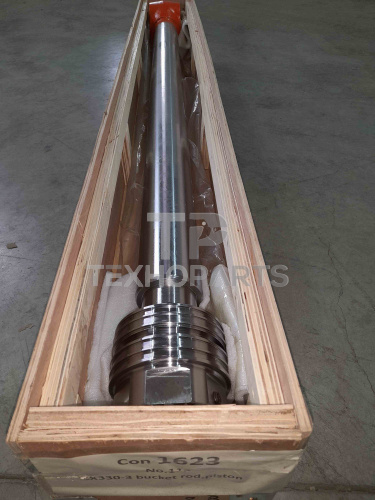 Шток гидроцилиндра ковша с поршнем S333021R ZX330-3 Shimitsu для спецтехники 