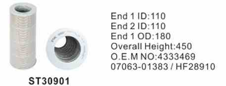 Фильтр гидравлический ST30901 STAL для спецтехники Фильтр гидравлический ST30901 STAL для спецтехники