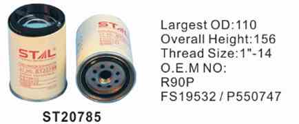 Фильтр топливный ST20785 STAL для спецтехники Фильтр топливный ST20785 STAL для спецтехники